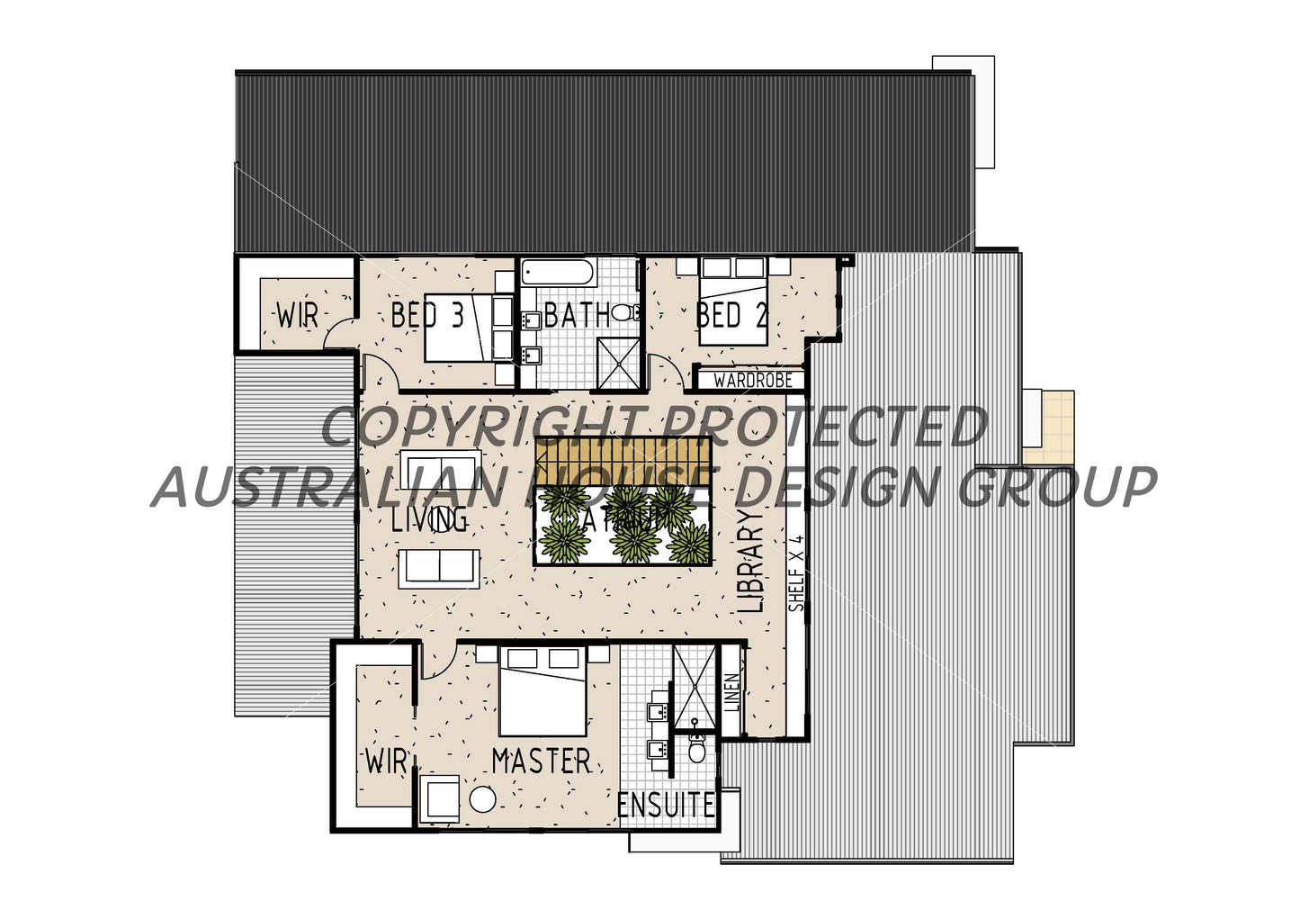 Modern Australian House Design Group M5026-B exterior with clean lines and contemporary architecture featuring large windows and neutral tones.