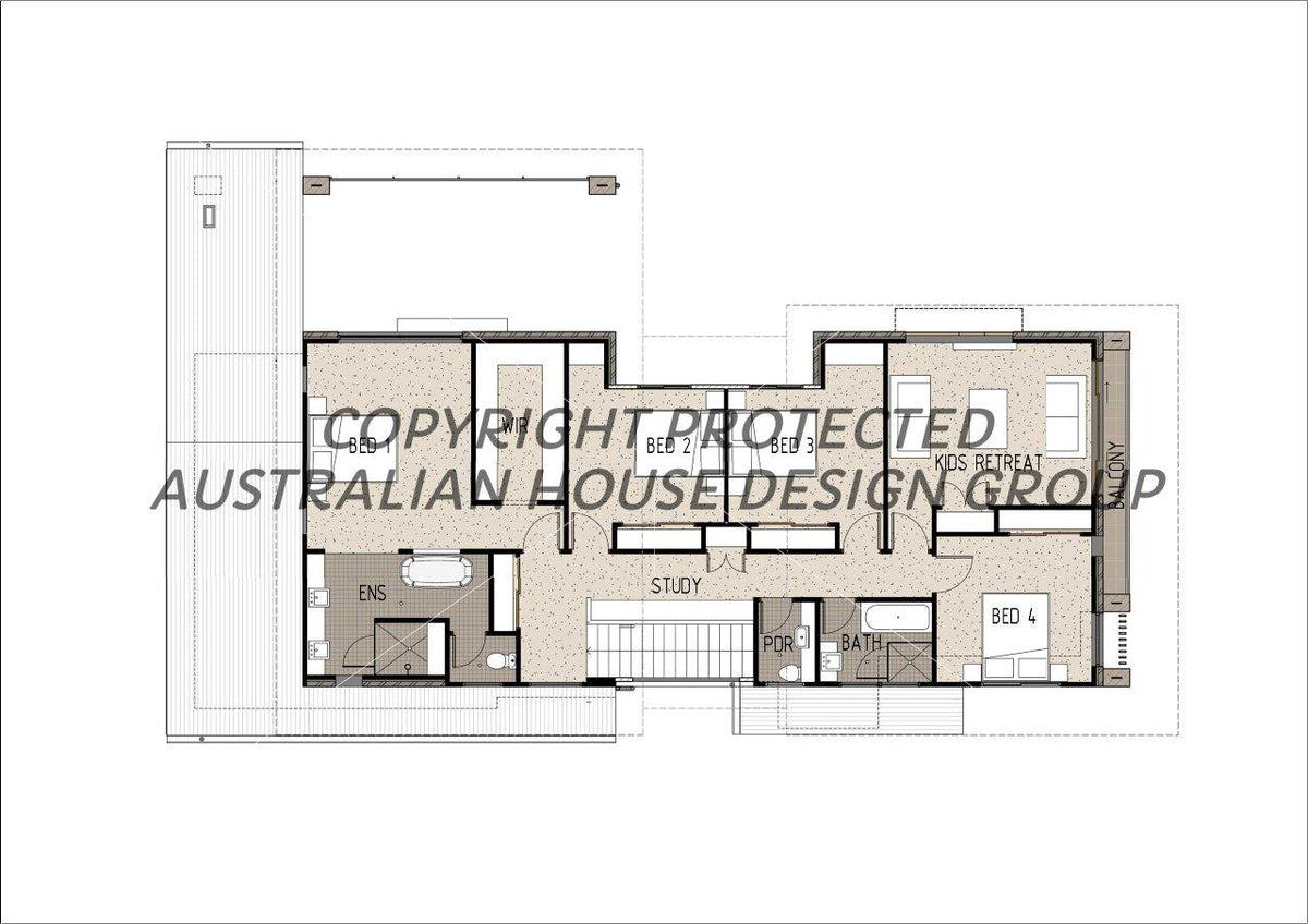 Modern Australian House Design by Australian House Design Group, showcasing clean lines and contemporary architectural features.