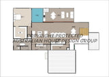 Modern Australian House Design M4008 showing sleek facade and contemporary architecture by Australian House Design Group