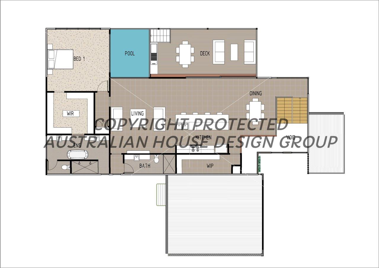 Modern Australian House Design M4008 showing sleek facade and contemporary architecture by Australian House Design Group