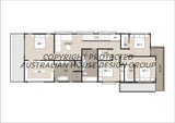 Modern Australian House Design M4014-B exterior with clean lines and contemporary architectural features.