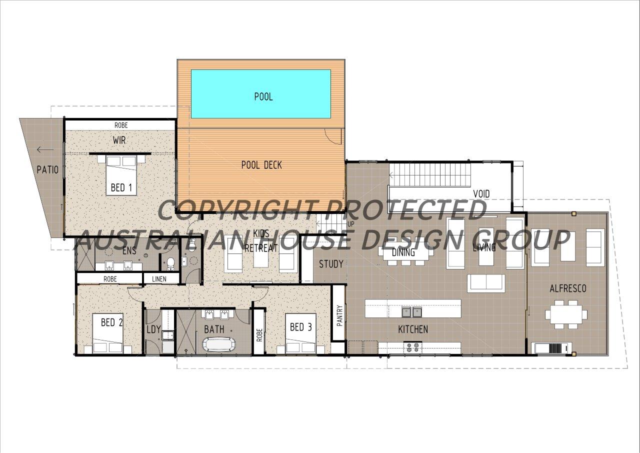 Modern Australian House Design M4015 featuring a contemporary exterior with large windows and stylish architectural details.