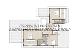 Modern Australian House Design M4024 by Australian House Design Group, showing exterior view with contemporary architectural features.