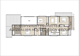 Modern Australian House Design M5010-A by Australian House Design Group, showcasing architectural exterior with clean lines and contemporary style.
