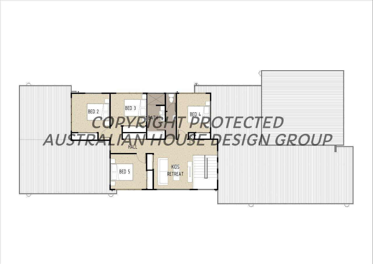 Modern Australian House Design M5016 featuring contemporary architectural details and clean lines in a residential building image.