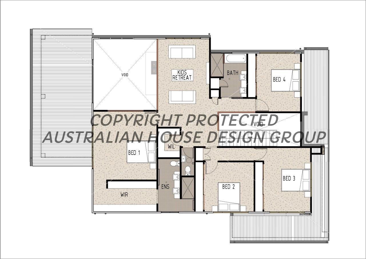 Modern Australian House Design M5018 featuring clean lines and contemporary architecture, with large windows and a stylish facade.