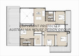 Modern Australian House Design M5022 by Australian House Design Group, exterior view showing contemporary architectural features.