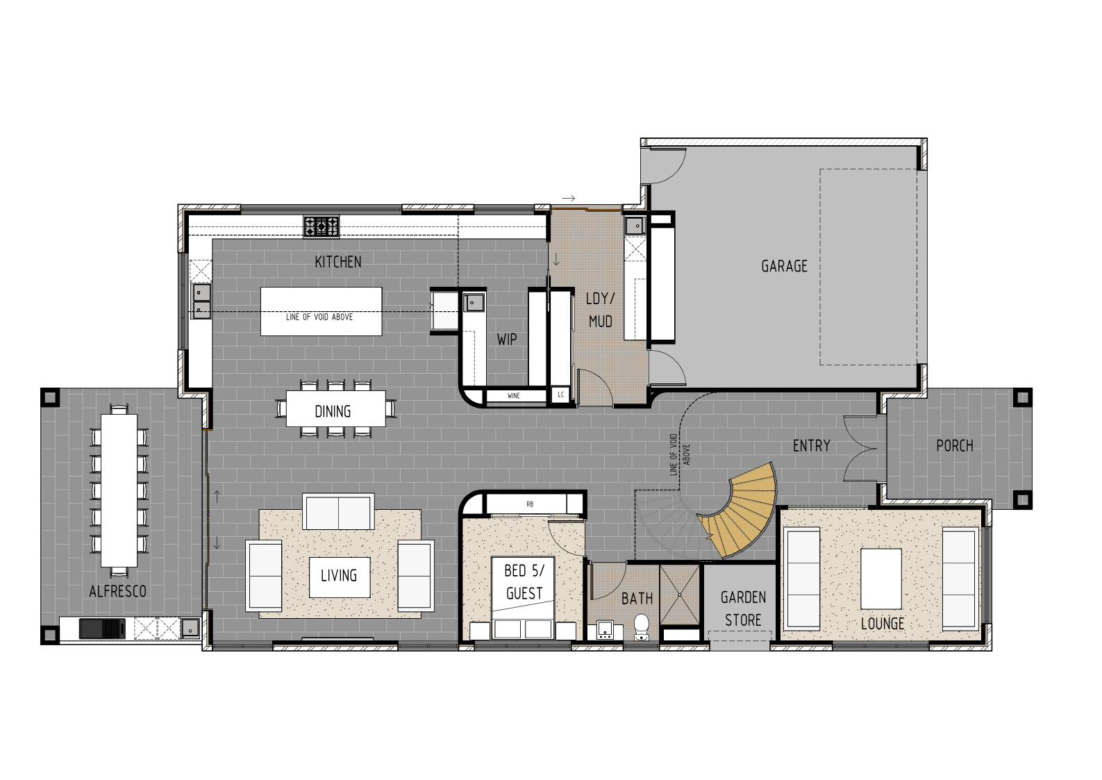 Modern classical Australian House Design MCL5001 by Australian House Design Group, featuring sleek architectural elements.