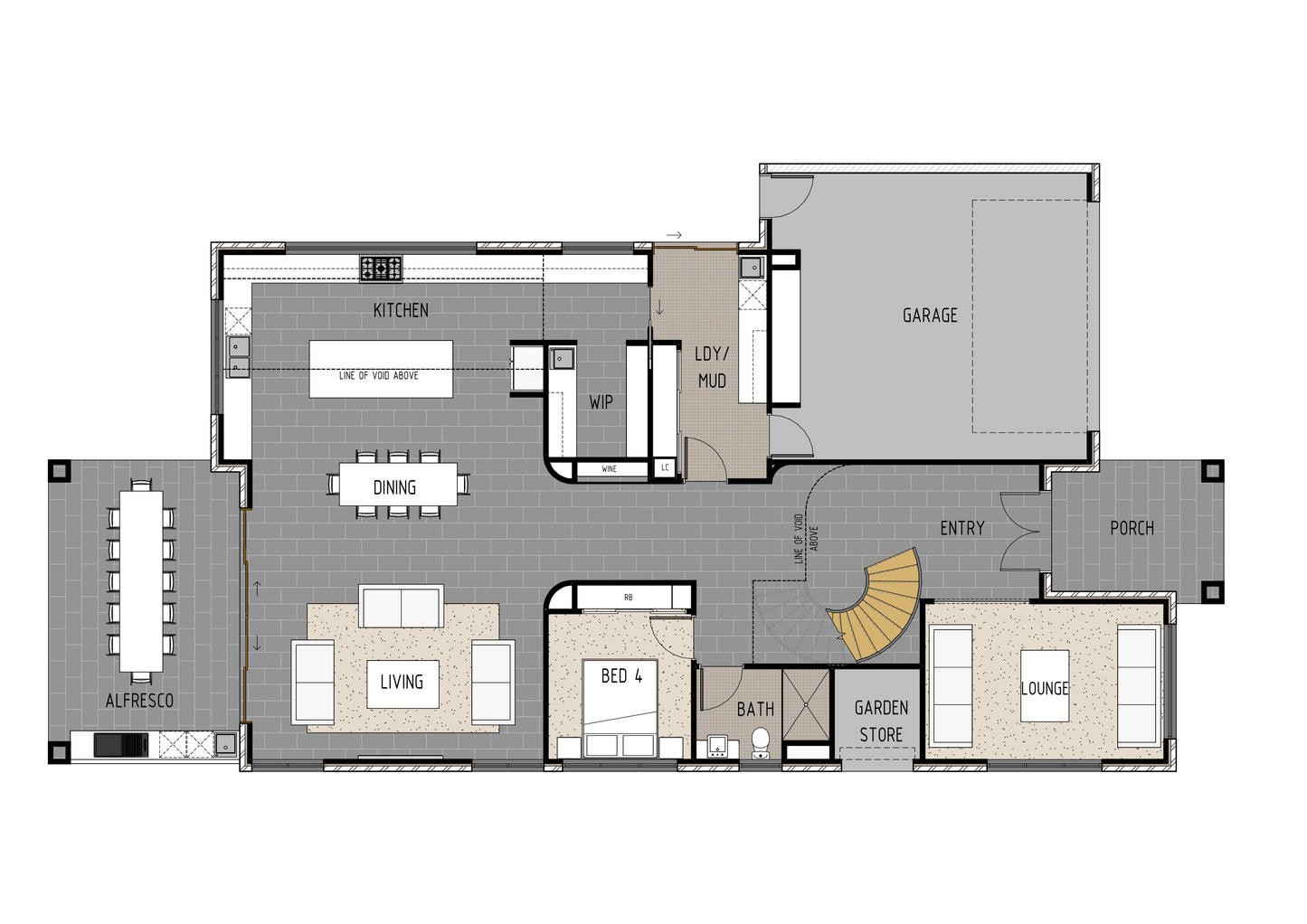 Modern classical Australian House Design MCL4001 by Australian House Design Group, showcasing architectural features and exterior view.
