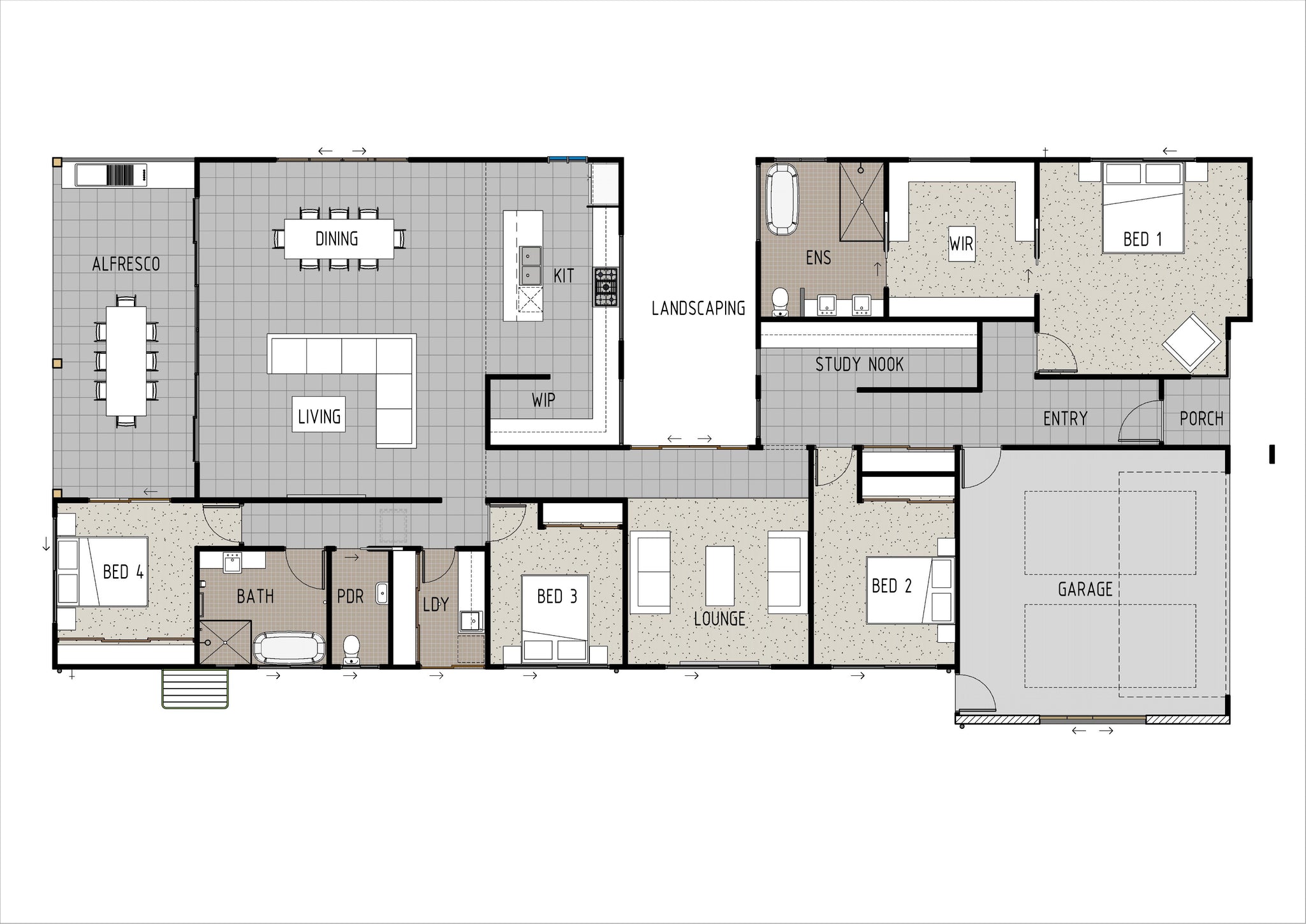 Modern coastal Australian House Design MC4001 by Australian House Design Group, featuring a stylish exterior view.