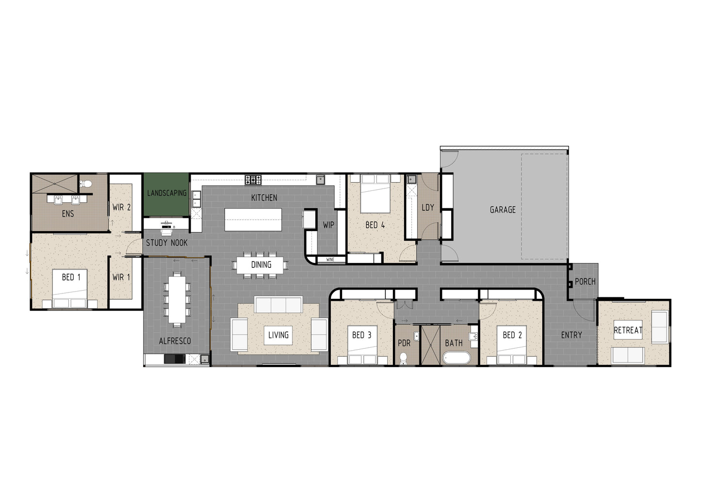 Mid Century Modern Australian House Design by Australian House Design Group, showing architectural exterior with clean lines and stylish facade.