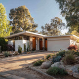Mid-century modern Australian House Design Group model MMC4001, showcasing sleek architectural features and clean lines.