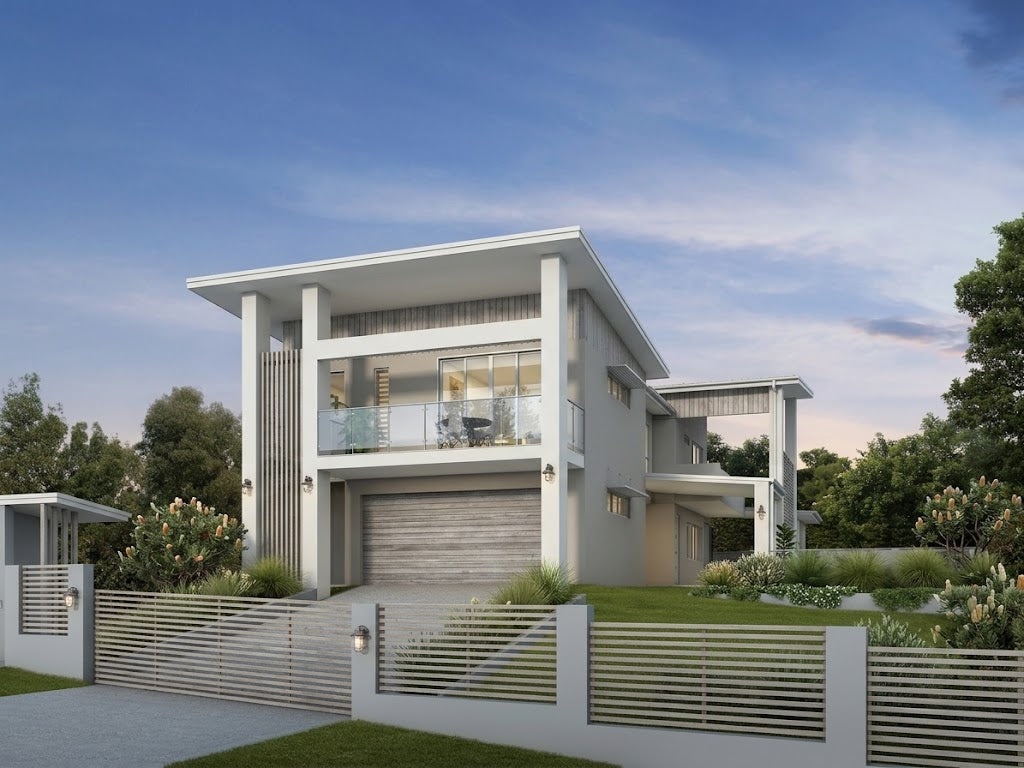 Modern Australian House Design M5013 with sleek exterior render showcasing contemporary architectural style