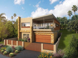 Modern Australian House Design M5015 render showing sleek exterior with contemporary architectural features.