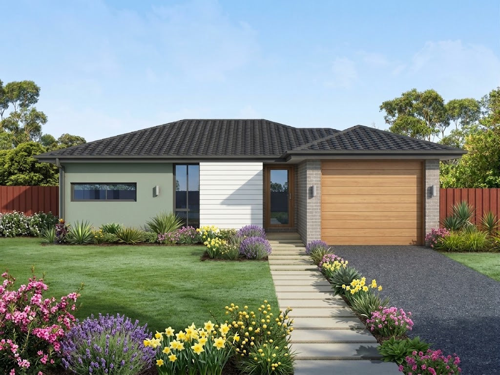 Traditional Australian House Design T2001-B by Australian House Design Group, showing the detailed exterior facade.