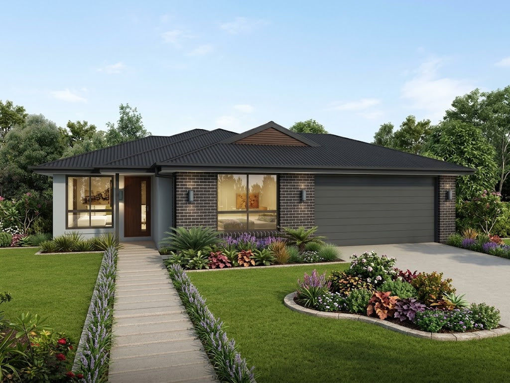 Traditional Australian House Design T3002-B by Australian House Design Group, featuring classic architectural elements.
