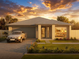 Traditional T4008 home exterior render by Australian House Design Group showcasing modern brick and architectural details.