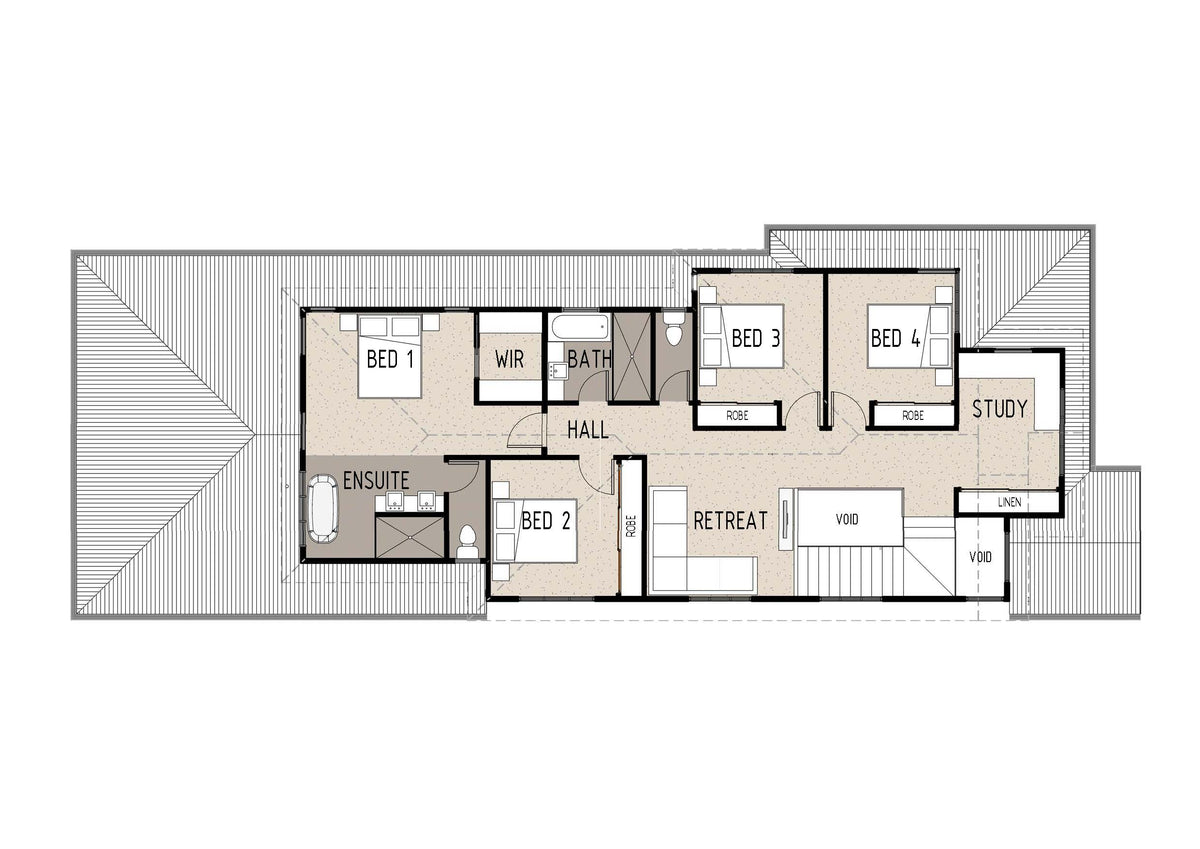 Traditional Australian House Design T4015 by Australian House Design Group, featuring a detailed front elevation and architectural elements.
