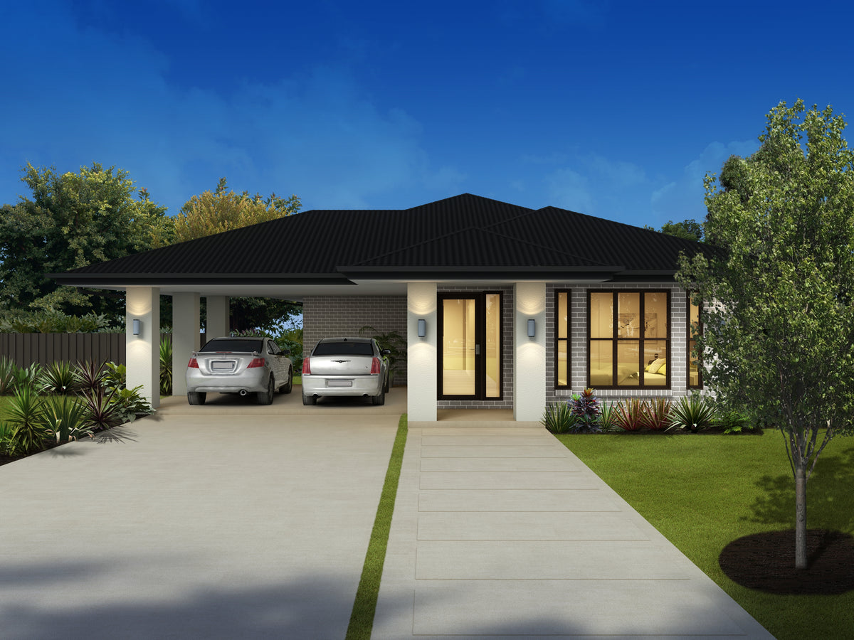 Traditional Australian House Design T4022 by Australian House Design Group, front view showcasing the architectural style.