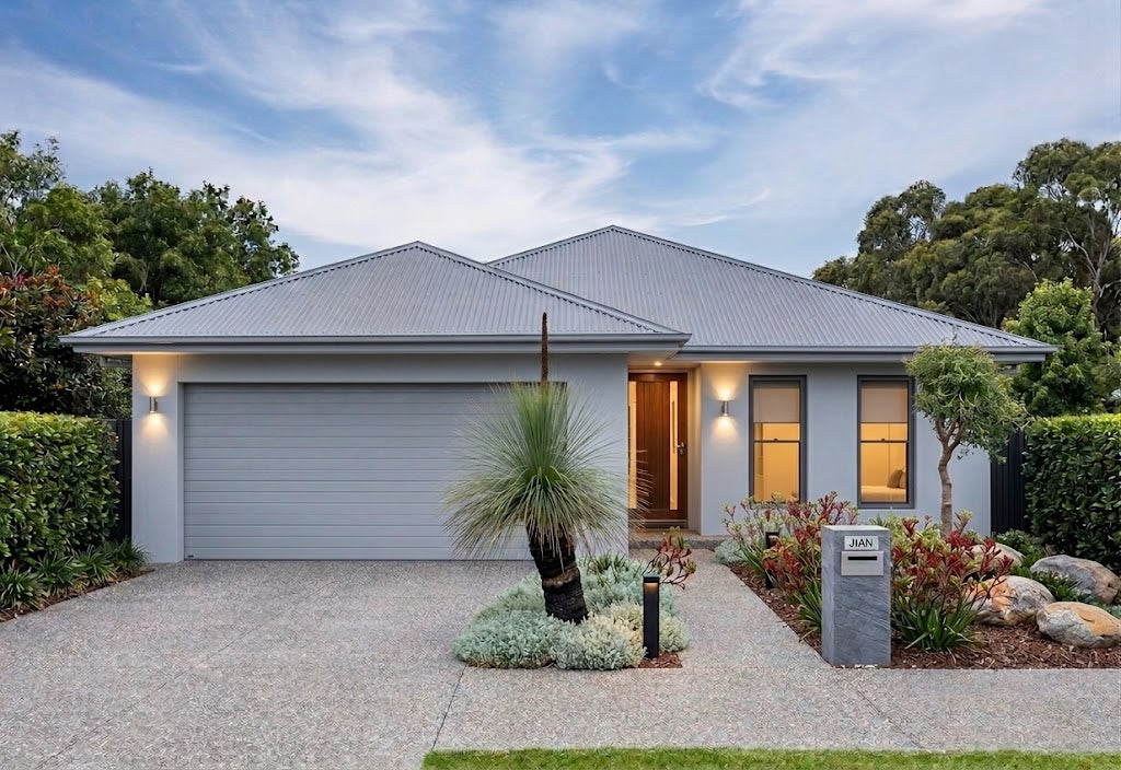 Traditional Australian House Design by Australian House Design Group, featuring T4033-B model with detailed architectural elements.