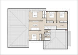 Traditional Australian House Design T5004-B facade with colorful first-floor exterior, showcasing detailed architectural features.