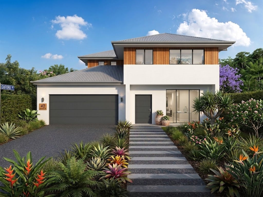 Traditional Australian House Design T5004-B by Australian House Design Group, showcasing the exterior architecture and design features.