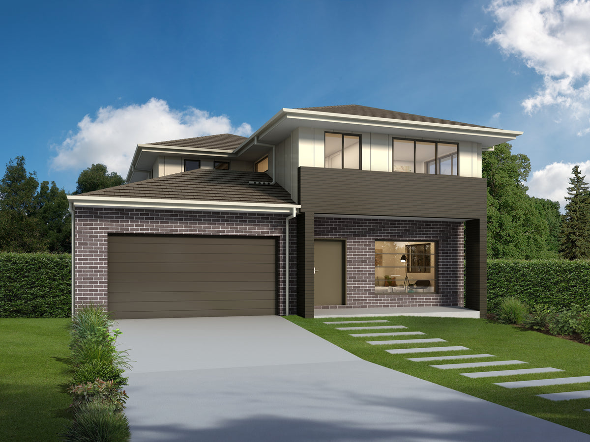 Traditional home facade designed by Australian House Design Group, featuring classic architectural details and elegant exterior finishes.