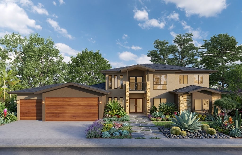 Traditional Australian House Design by Australian House Design Group, showing a detailed front elevation with classic architectural features.