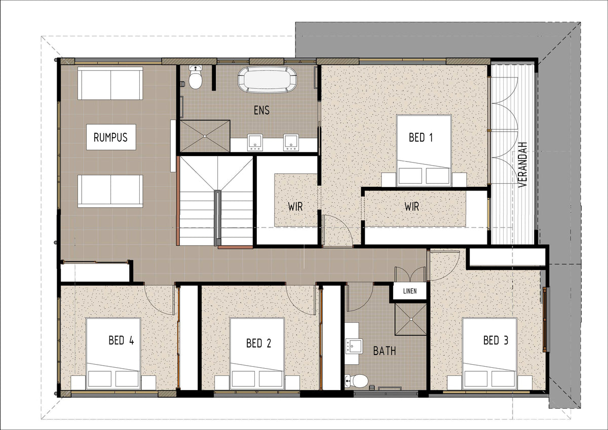 Australian House Design Group H4010 Hamptons house plans, architectural drawings showing detailed floor layouts and design features.