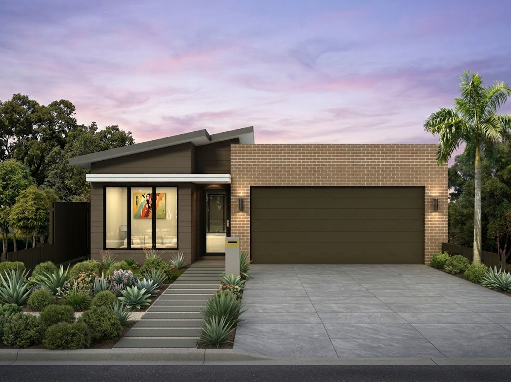 Small lot modern design home by Australian House Design Group, featuring contemporary architecture and stylish exterior details.