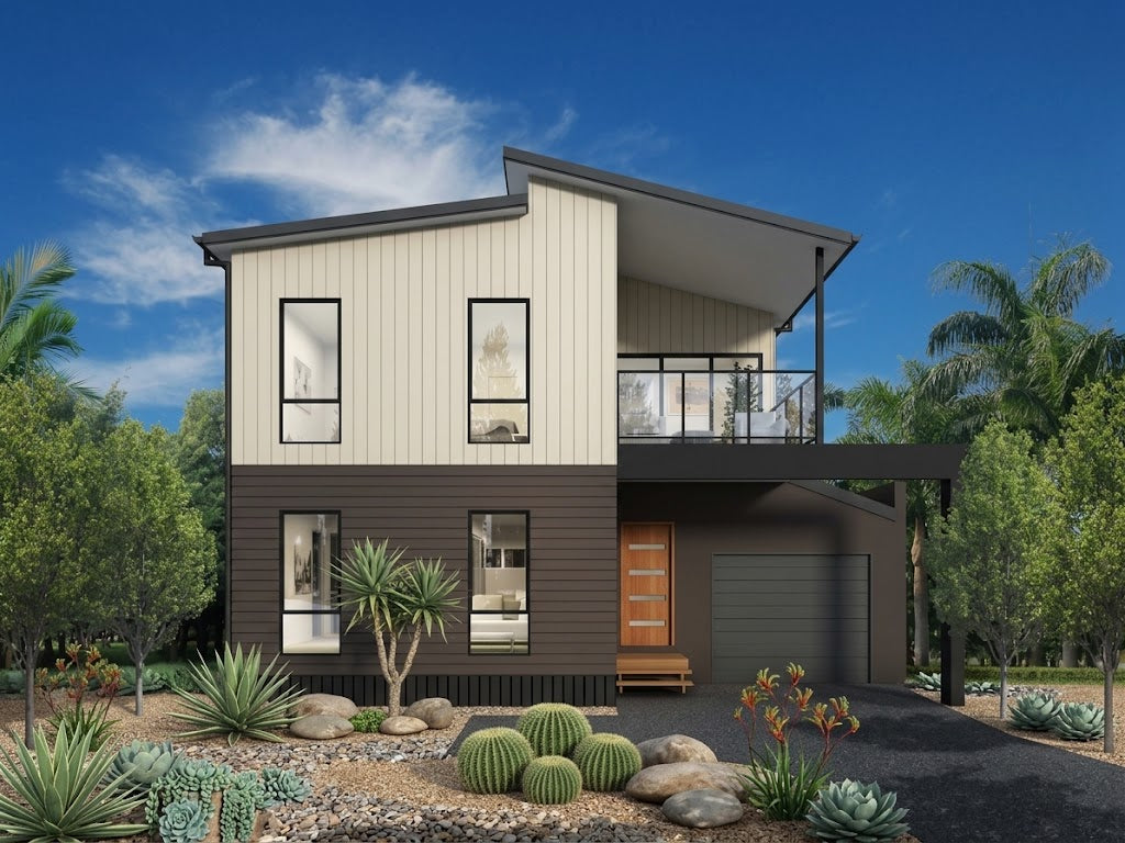 Modern design small lot home by Australian House Design Group featuring contemporary architecture and stylish exterior details.