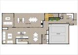 Modern small lot home by Australian House Design Group, showcasing contemporary architectural style and clean lines.