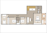 Small lot modern house design by Australian House Design Group, sleek contemporary architecture with clean lines and large windows.