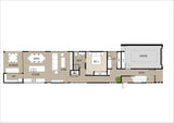 Australian House Design Group SL4008 small lot house plans, detailed architectural drawings on page 1.