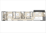 Australian House Design Group SL4008 small lot house plans, detailed blueprint and layout on page 2.