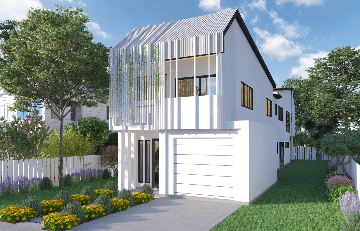 Australian House Design Group SL4008 small lot home design, featuring modern architecture and detailed exterior view