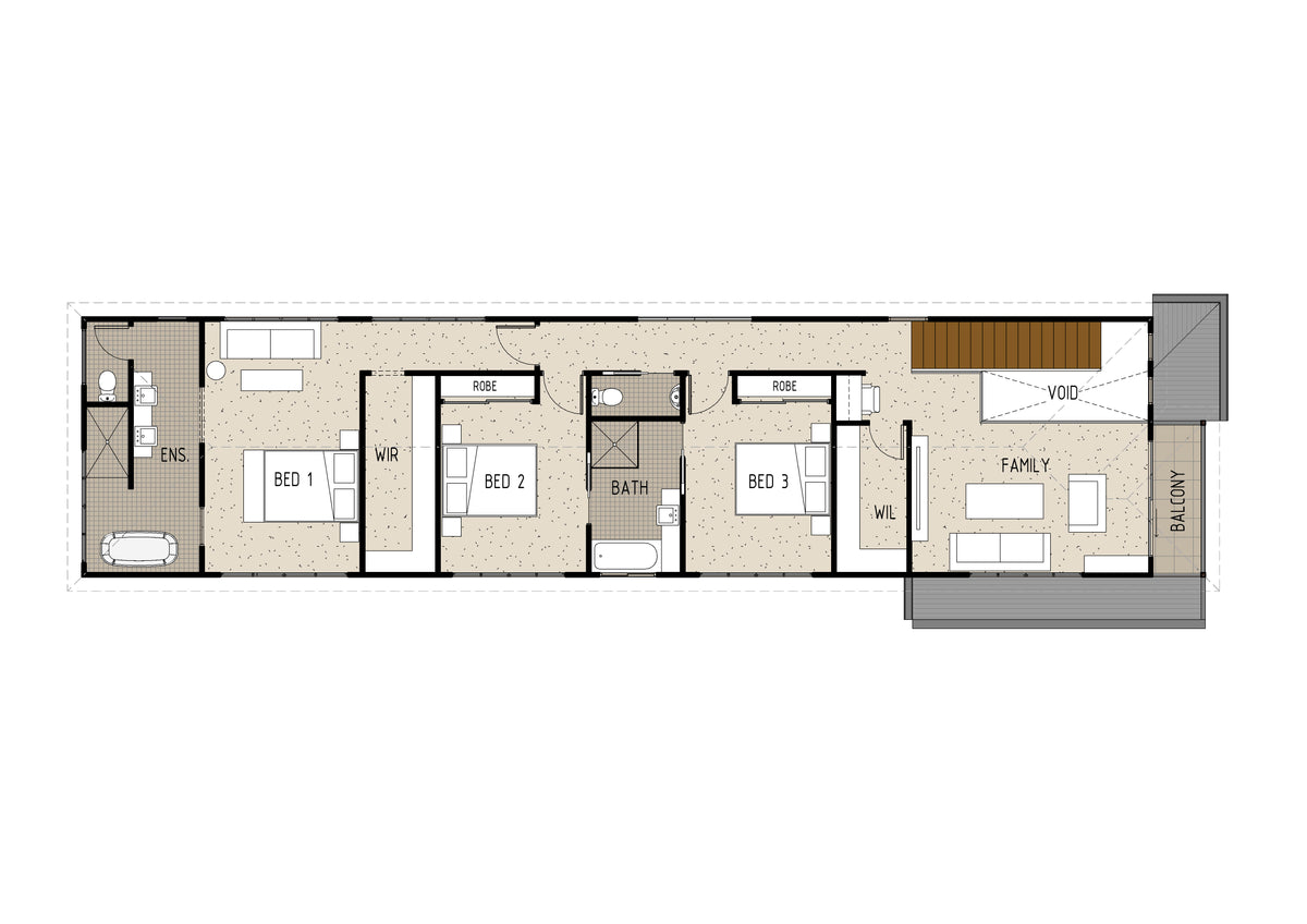 Small lot modern house design by Australian House Design Group, featuring contemporary architecture and stylish exterior details.