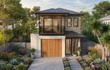 Modern small lot home design by Australian House Design Group, featuring sleek architecture and contemporary style.