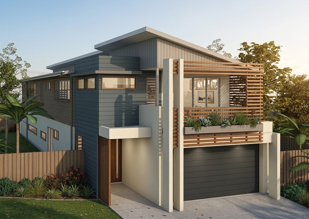 Modern Australian House Design by Australian House Design Group featuring sleek contemporary architecture and stylish exterior details.