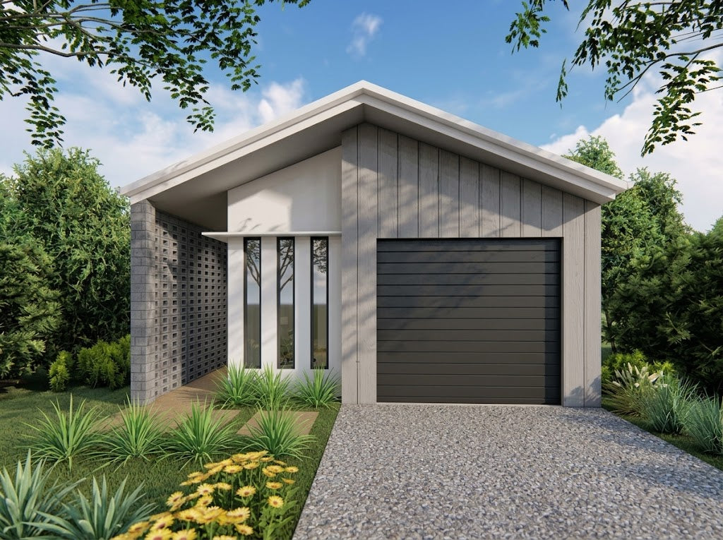Small lot modern design home by Australian House Design Group featuring sleek architecture and contemporary style.