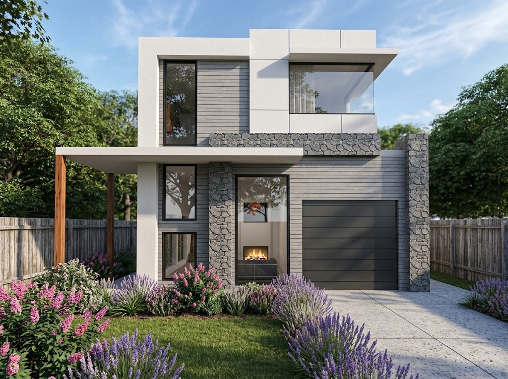 Modern Australian House Design by Australian House Design Group featuring sleek contemporary architecture and stylish exterior details.