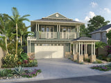 Hamptons-style Australian House Design H4026 featuring elegant architectural details and spacious exterior views.
