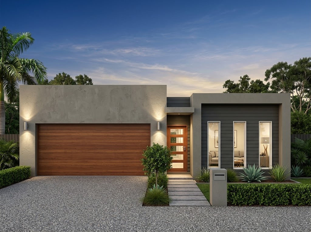 Modern Australian House Design by Australian House Design Group, showcasing contemporary architectural features and stylish exterior details.