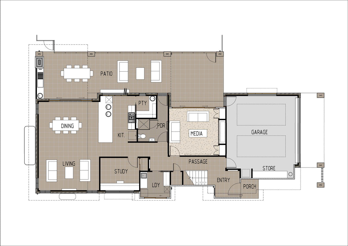 Modern design by Australian House Design Group featuring sleek lines and contemporary architecture elements.