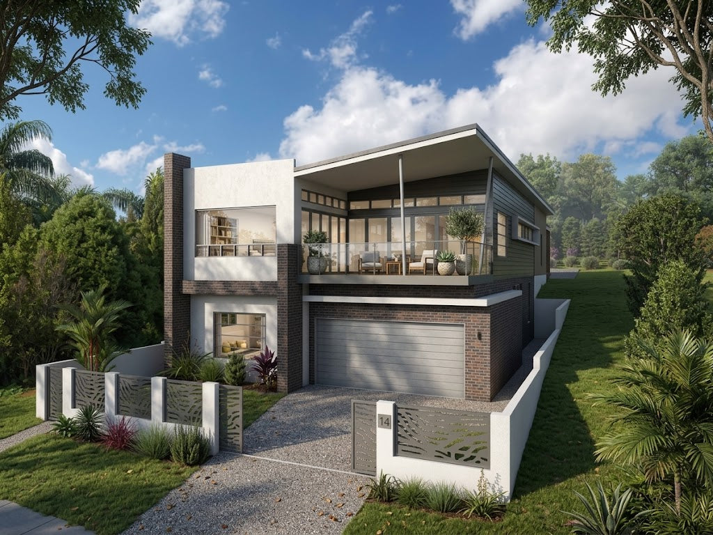 Modern Australian House Design by Australian House Design Group, showcasing sleek architecture and contemporary exterior features.