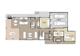 Australian House Design Group M4011-B modern house plan featuring sleek contemporary architecture and large windows.