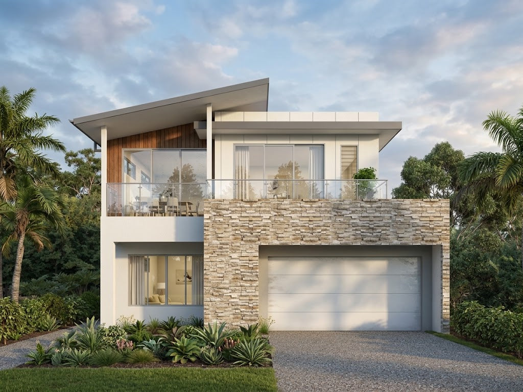 Modern Australian House Design by Australian House Design Group, showcasing contemporary exterior architecture and stylish facade details.
