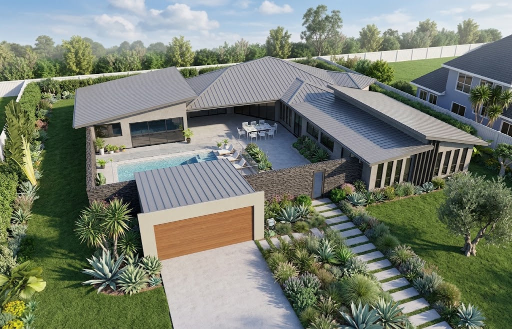 Modern Australian House Design M4041 by Australian House Design Group showcasing contemporary architecture and stylish exterior features.