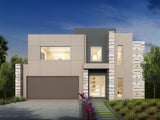 Modern Australian House Design M5001 exterior with clean lines, large windows, and stylish architectural details.