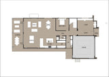 Modern Australian House Design M5001 ground floor color scheme showing exterior view with contemporary architecture and landscaping.